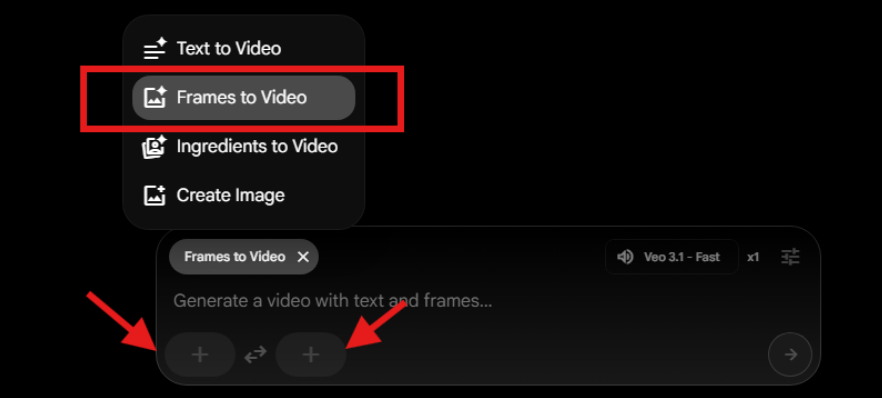 Cinematic food animation google flow settings
